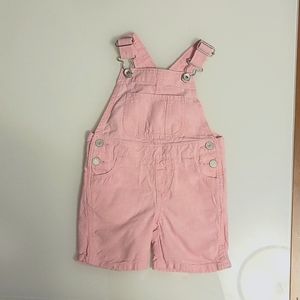 GAP Pink Baby Shorts Overalls size 12-18m